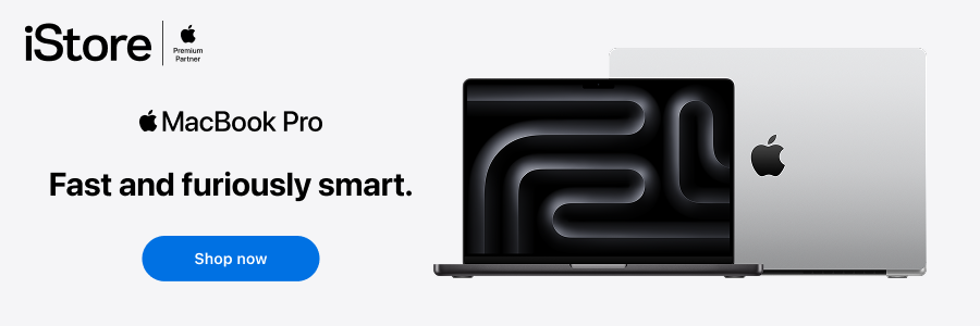 iStore MacBook Pro M5 — In-Content Desktop 900x300