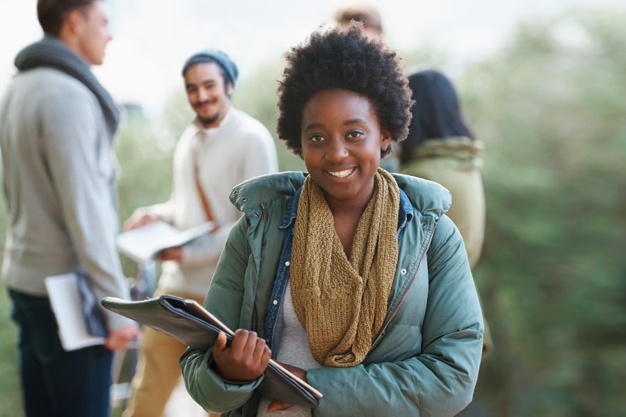 student feeling confident after taking psychometric test