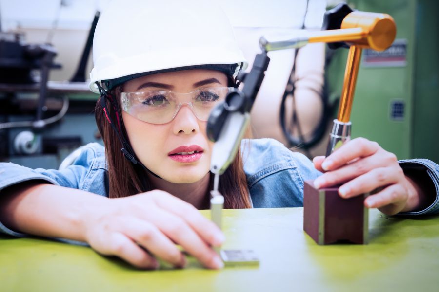 engineering student conducting engineering work
