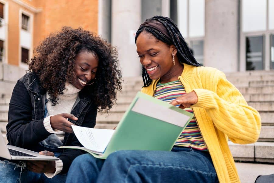 learner reviewing study material for supplementary matric exams
