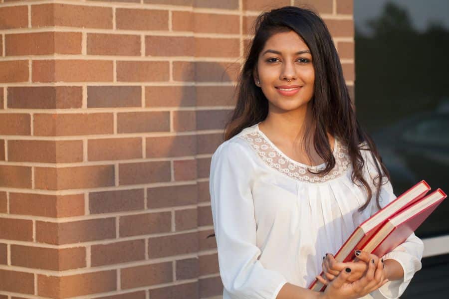 law student studying at university with the help of law bursaries