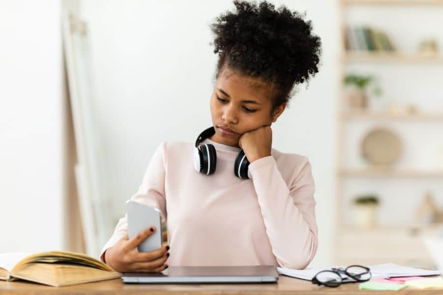 student downloading past exam papers online