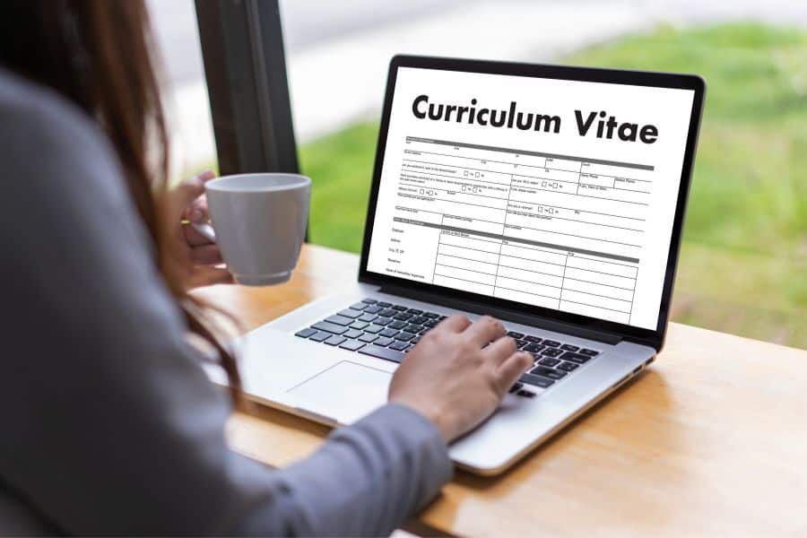 student working online as a freelance web developer