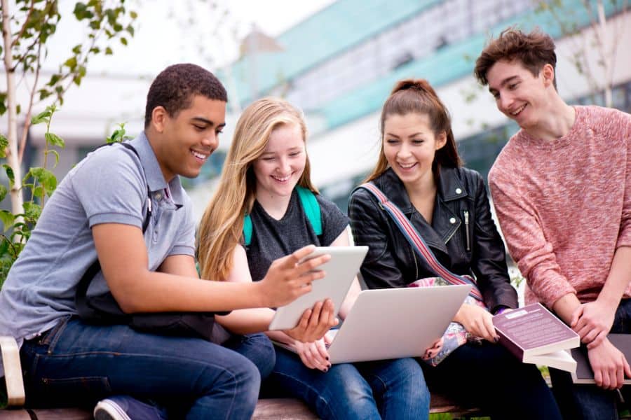 first year students at orientation week